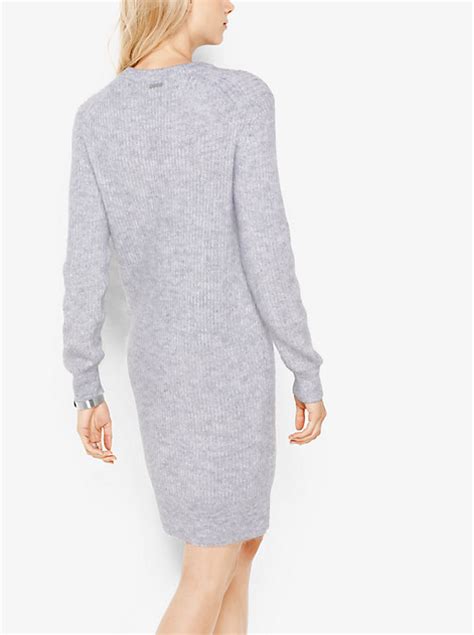 michael michael kors mohair ribbed sweater dress|MICHAEL Michael Kors Women's Metallic Ribbed Sweater Dress .